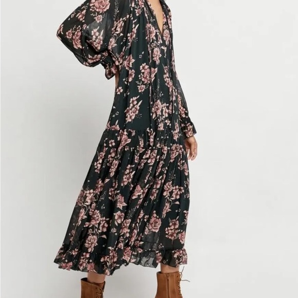 Free People Dress Boho Maxi - Picture 3 of 8